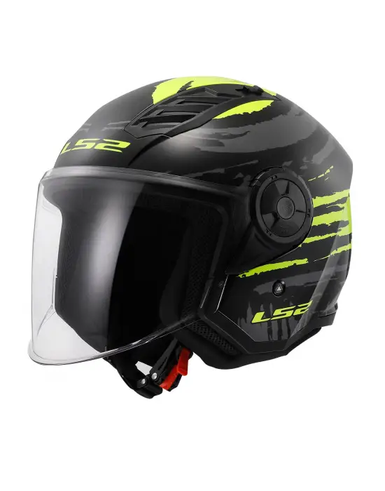 LS2 AIRFLOW 2 BRUSH SİYAH-NEON SARI KASK