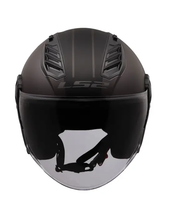 LS2 AIRFLOW 2 COVER MAT SİYAH-GRİ KASK