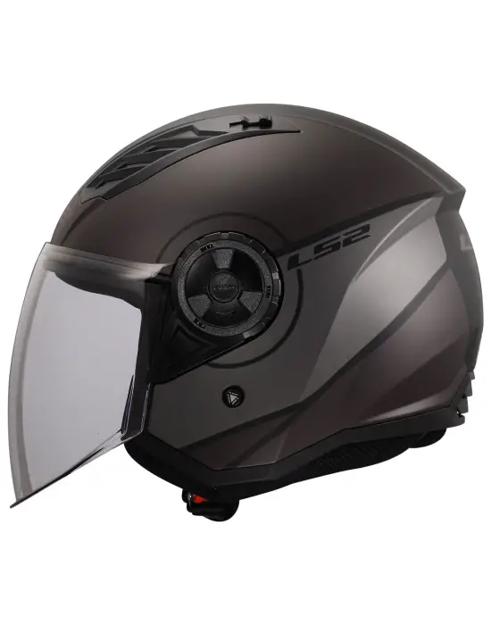 LS2 AIRFLOW 2 COVER MAT SİYAH-GRİ KASK