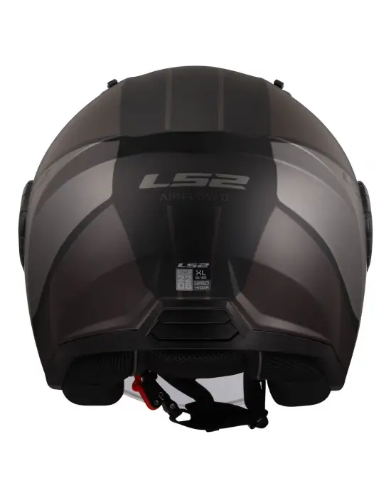 LS2 AIRFLOW 2 COVER MAT SİYAH-GRİ KASK