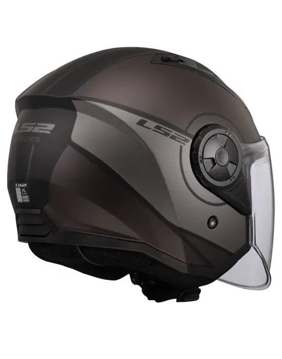 LS2 AIRFLOW 2 COVER MAT SİYAH-GRİ KASK