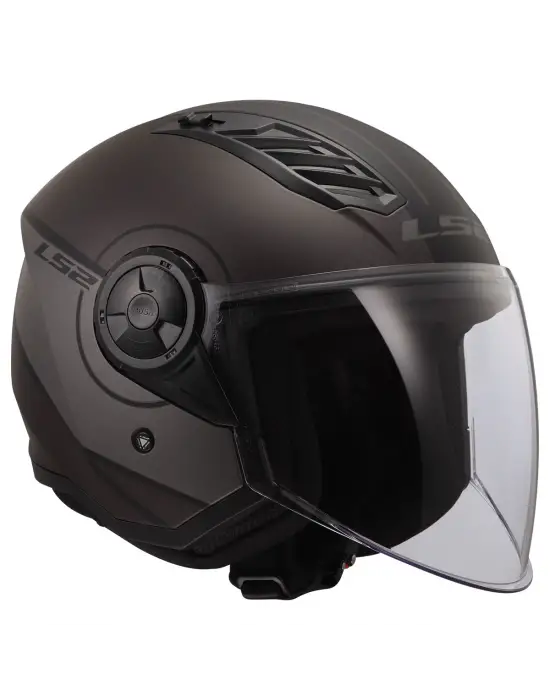 LS2 AIRFLOW 2 COVER MAT SİYAH-GRİ KASK