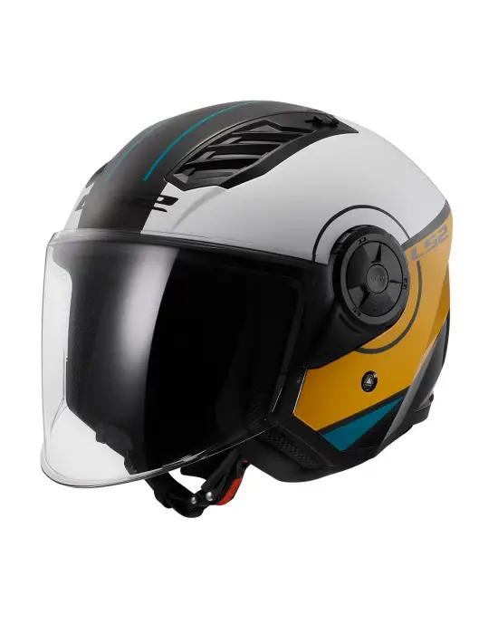 LS2 AIRFLOW 2 COVER SİYAH-BEYAZ-KAHVE KASK