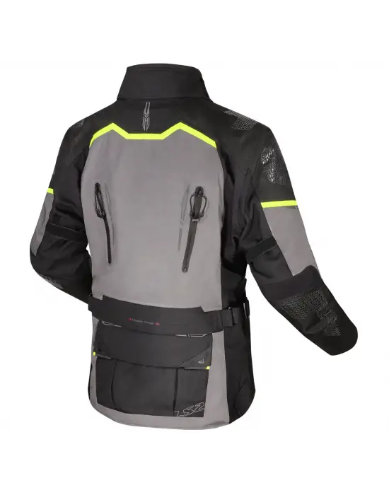 LS2 APOLLO MONT SİYAH-GRİ-NEON SARI