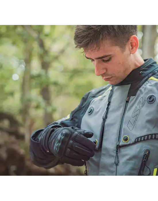 LS2 APOLLO MONT SİYAH-GRİ-NEON SARI