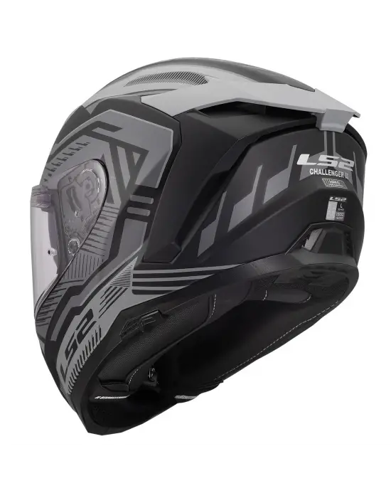 LS2 CHALLENGER 2 DRAVIX MAT GRİ KASK