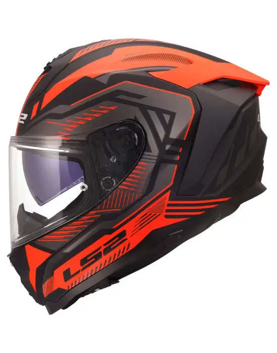 LS2 CHALLENGER 2 DRAVIX MAT KIRMIZI KASK