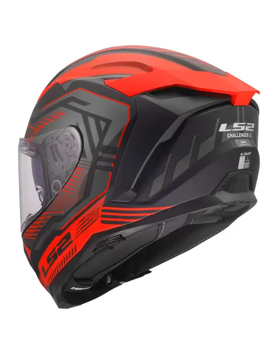 LS2 CHALLENGER 2 DRAVIX MAT KIRMIZI KASK