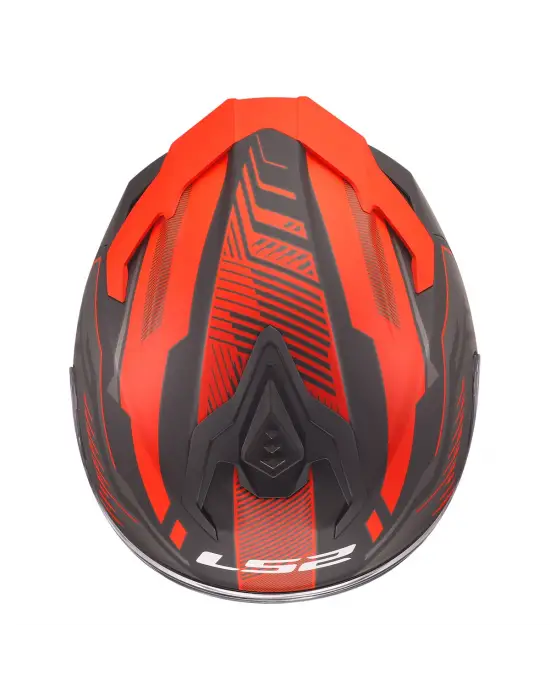 LS2 CHALLENGER 2 DRAVIX MAT KIRMIZI KASK