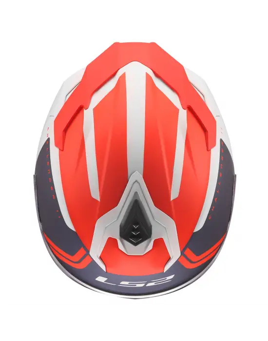 LS2 CHALLENGER 2 TITAN MAT BEYAZ-MAVİ-KIRMIZI KASK