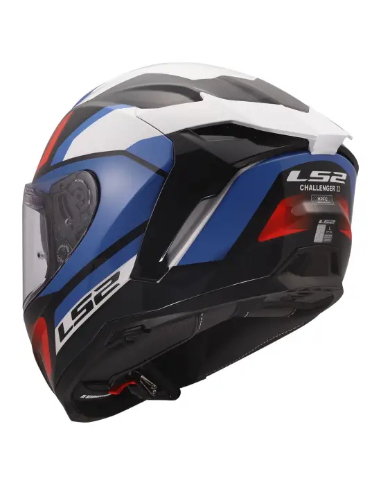 LS2 CHALLENGER 2 VIPER BEYAZ-MAVİ-KIRMIZI KASK