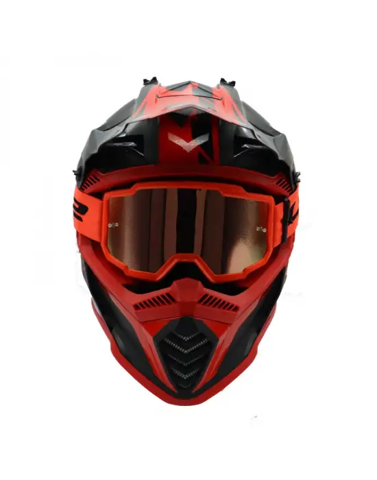 LS2 CHARGER GOGGLES MOTOKROS GÖZLÜK (IRIDIUM CAMLI) NEON TURUNCU