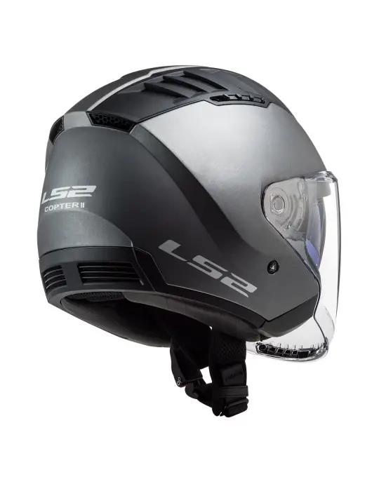 LS2 COPTER 2 MAT TITANIUM KASK