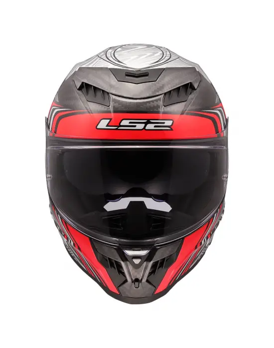 LS2 DRAGON KARBON ENTHUM KIRMIZI KASK