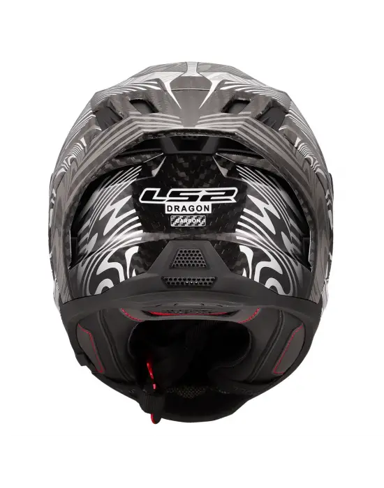LS2 DRAGON KARBON ENTHUM SİYAH-GRİ KASK