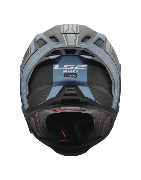 LS2 DRAGON KARBON SUBIC MAT MAVİ PETROL KASK