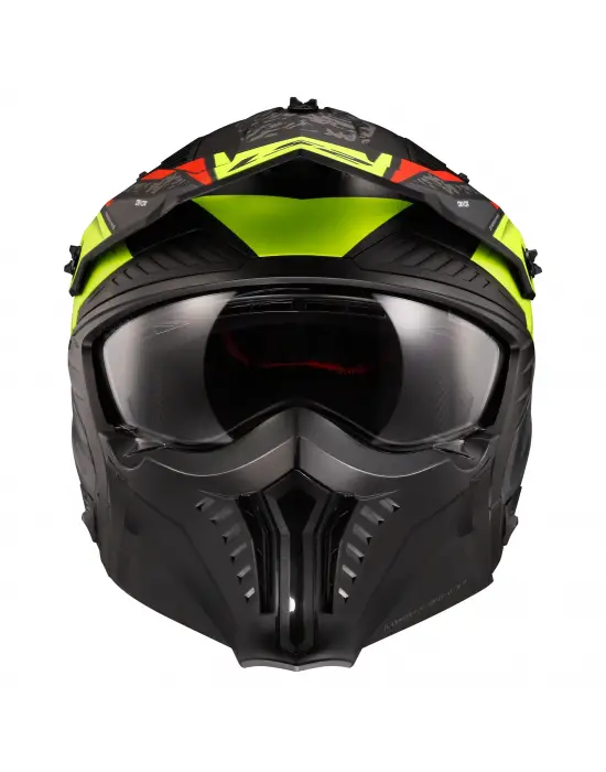 LS2 DRIFTER DEVOR MAT SİYAH-NEON SARI KASK