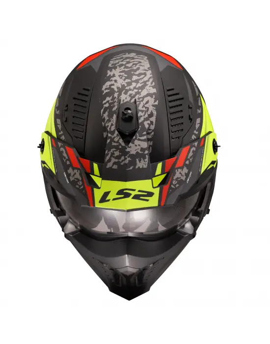 LS2 DRIFTER DEVOR MAT SİYAH-NEON SARI KASK