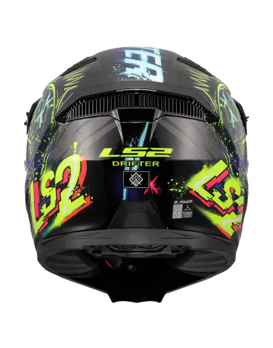 LS2 DRIFTER RAYZ SİYAH-MAVİ KASK