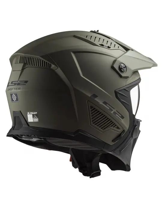 LS2 DRIFTER MAT OLIVE YEŞİL KASK