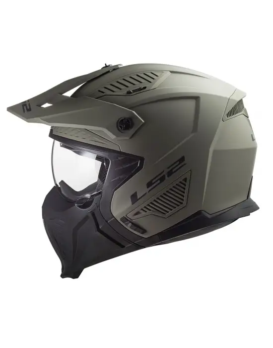 LS2 DRIFTER MAT OLIVE YEŞİL KASK