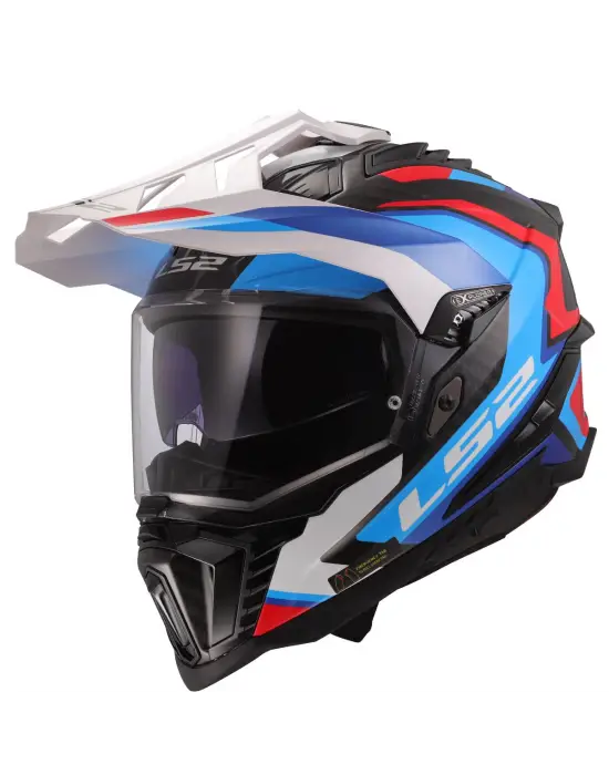 LS2 EXPLORER C KARBON FRONTIER II BEYAZ-MAVİ KASK M