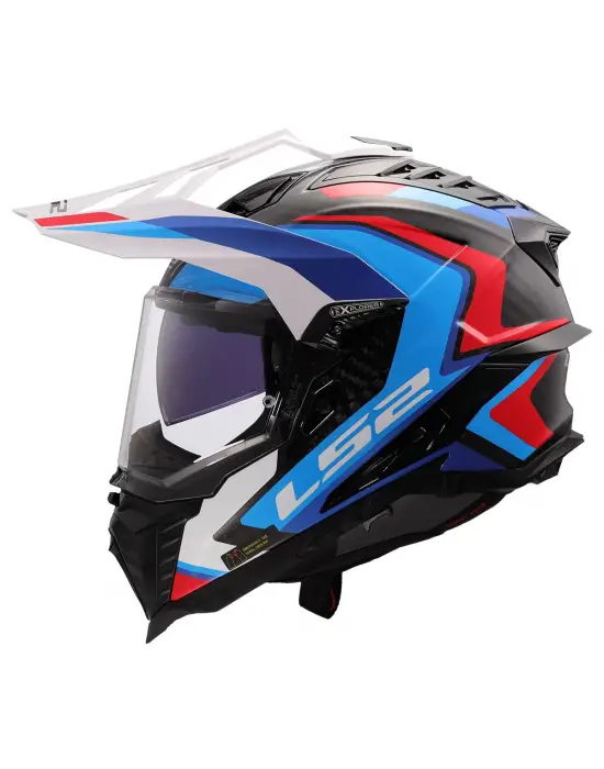 LS2 EXPLORER C KARBON FRONTIER II BEYAZ-MAVİ KASK M