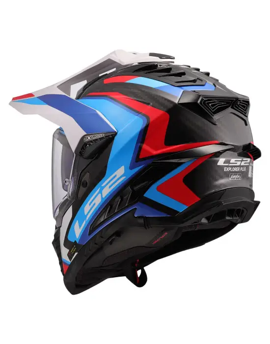 LS2 EXPLORER C KARBON FRONTIER II BEYAZ-MAVİ KASK M