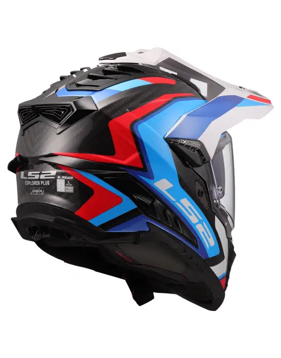 LS2 EXPLORER C KARBON FRONTIER II BEYAZ-MAVİ KASK M