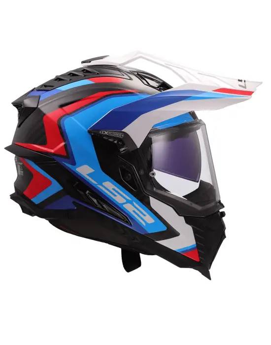 LS2 EXPLORER C KARBON FRONTIER II BEYAZ-MAVİ KASK M