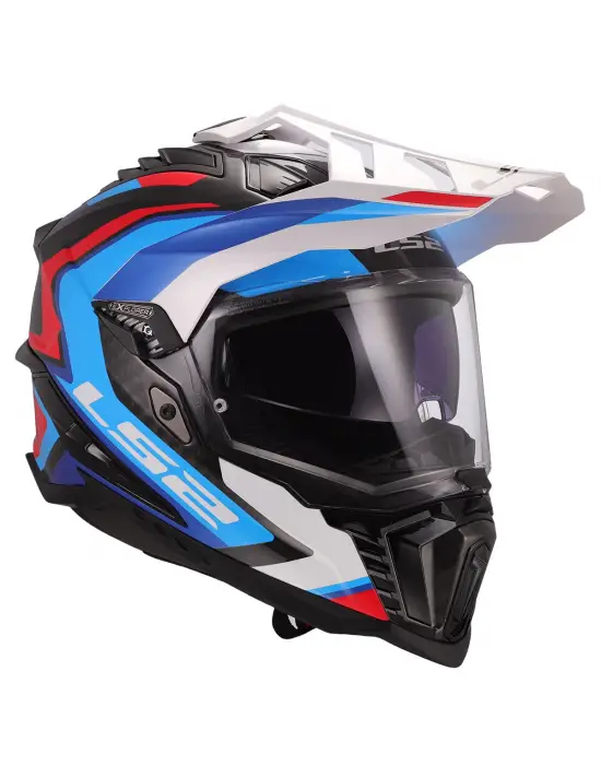 LS2 EXPLORER C KARBON FRONTIER II BEYAZ-MAVİ KASK M