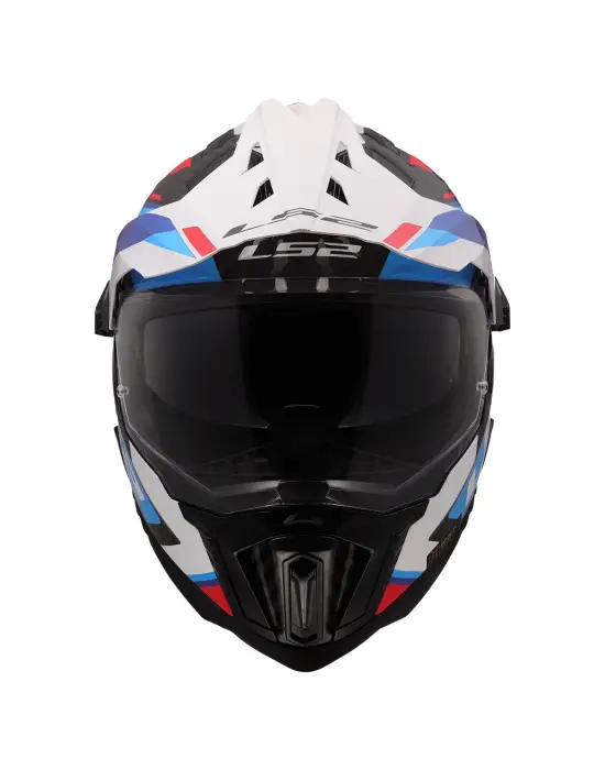 LS2 EXPLORER C KARBON FRONTIER II BEYAZ-MAVİ KASK M