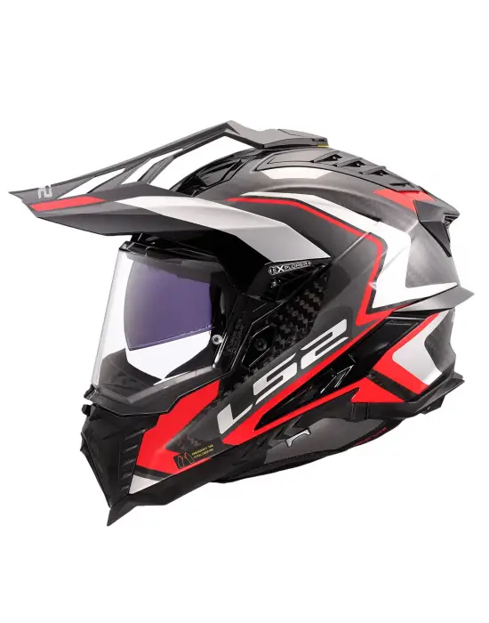 LS2 EXPLORER C KARBON FRONTIER II KIRMIZI KASK