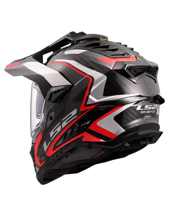 LS2 EXPLORER C KARBON FRONTIER II KIRMIZI KASK