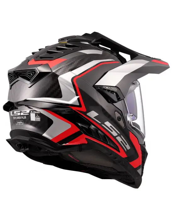 LS2 EXPLORER C KARBON FRONTIER II KIRMIZI KASK