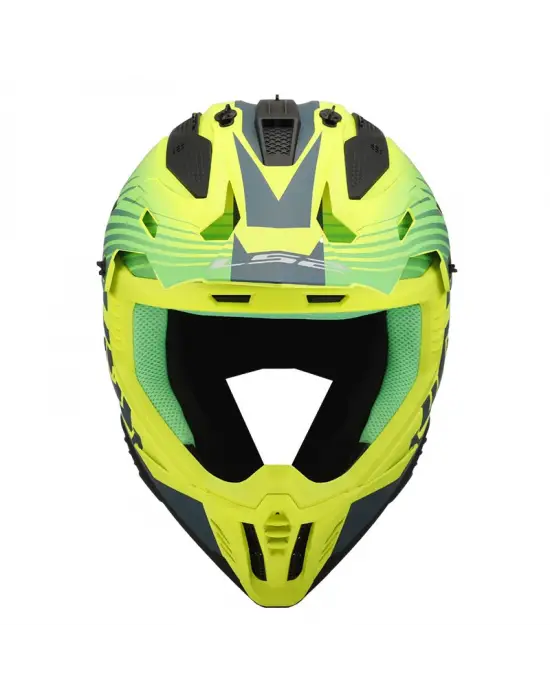 LS2 FAST 2 DUCK YEŞİL-NEON SARI KASK