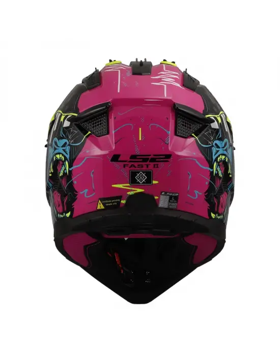 LS2 FAST 2 GORILLA MOR-NEON SARI KASK
