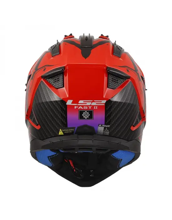 LS2 FAST 2 WASH KIRMIZI KASK