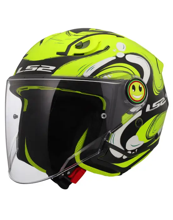 LS2 FUNNY 2 GLUP NEON SARI ÇOCUK KASK