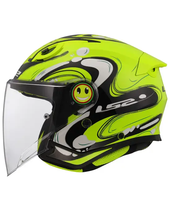 LS2 FUNNY 2 GLUP NEON SARI ÇOCUK KASK