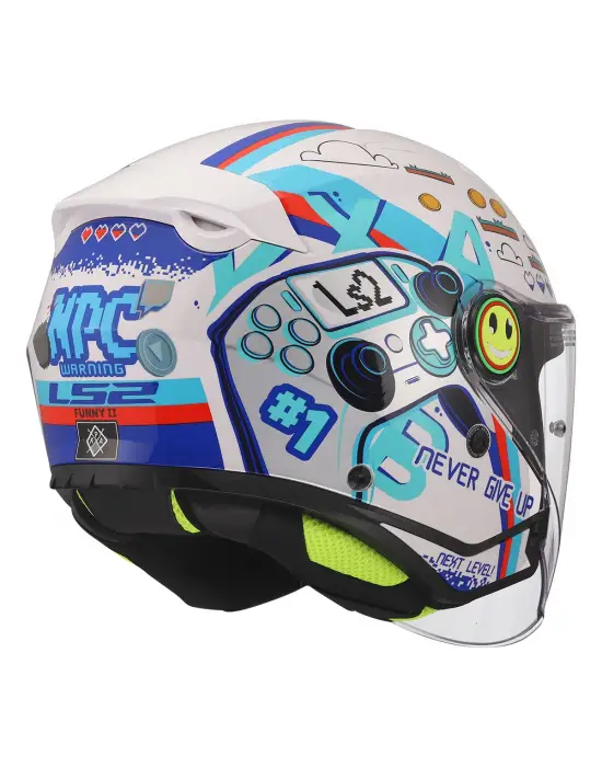 LS2 FUNNY 2 NEXT LEVEL BEYAZ ÇOCUK KASK