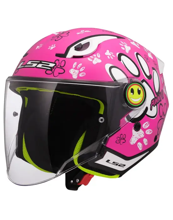 LS2 FUNNY 2 PAWS PEMBE ÇOCUK KASK