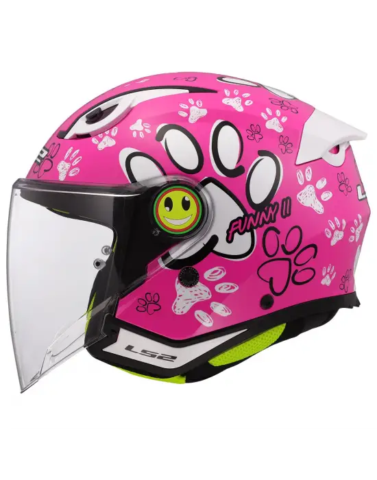 LS2 FUNNY 2 PAWS PEMBE ÇOCUK KASK