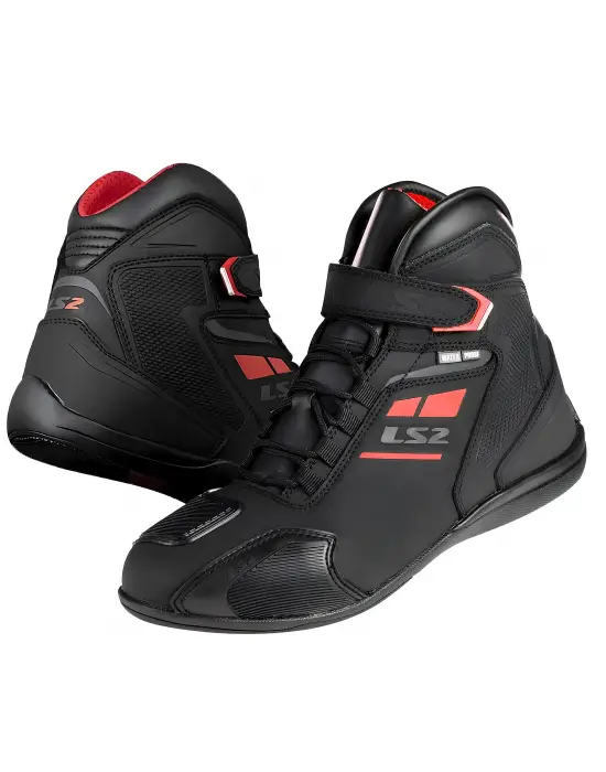 LS2 GARRA WP BOT SİYAH-KIRMIZI