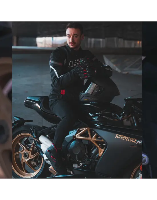 LS2 GARRA WP BOT SİYAH-KIRMIZI