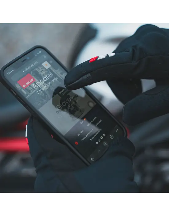 LS2 JET 2 WATERPROOF ELDİVEN SİYAH