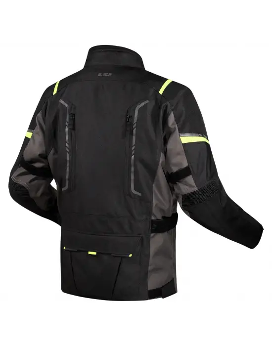 LS2 NARVIK MONT GRİ-SİYAH-NEON SARI