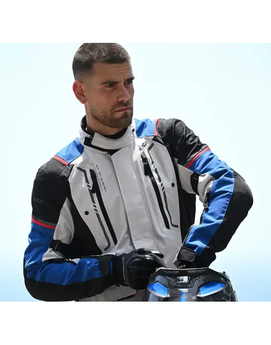 LS2 NARVIK MONT MAVİ-SİYAH-GRİ-KIRMIZI