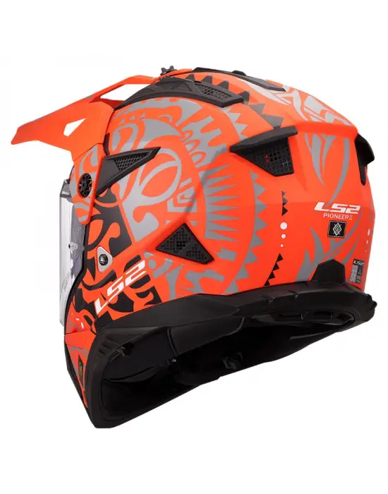 LS2 PIONEER 2 RANGI MAT TURUNCU KASK