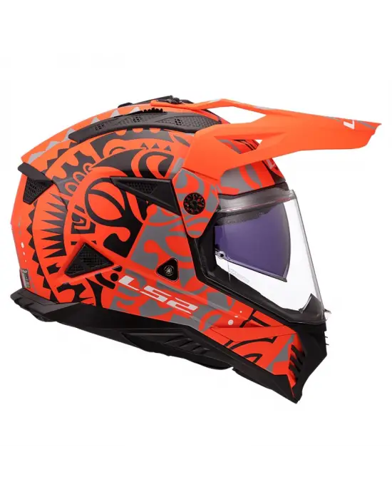 LS2 PIONEER 2 RANGI MAT TURUNCU KASK